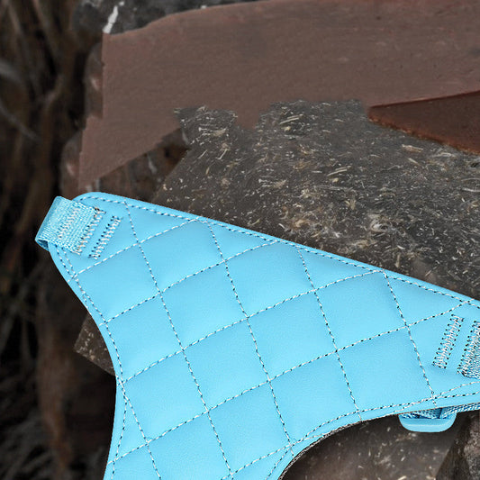 KFX-2886205 Soft Polyester Dog Chest Strap with Lead Rope for Small Breeds in Multiple Colors