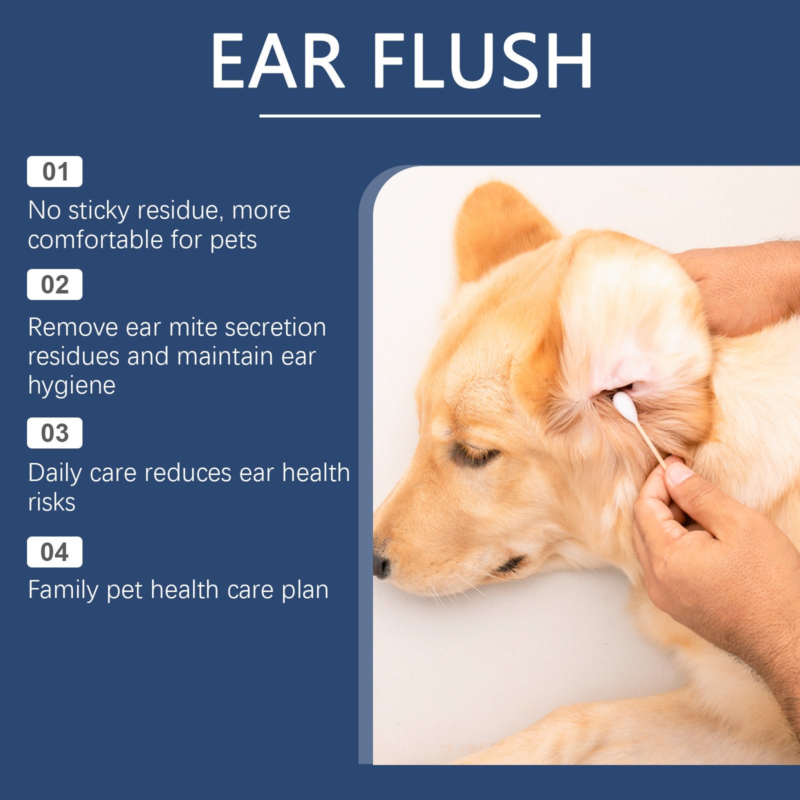 KFX-2886461 Gentle Ear Cleaner for Dogs and Cats - 100ml Earwax Removal Solution