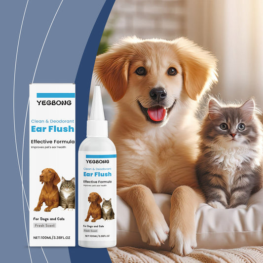 KFX-2886461 Gentle Ear Cleaner for Dogs and Cats - 100ml Earwax Removal Solution