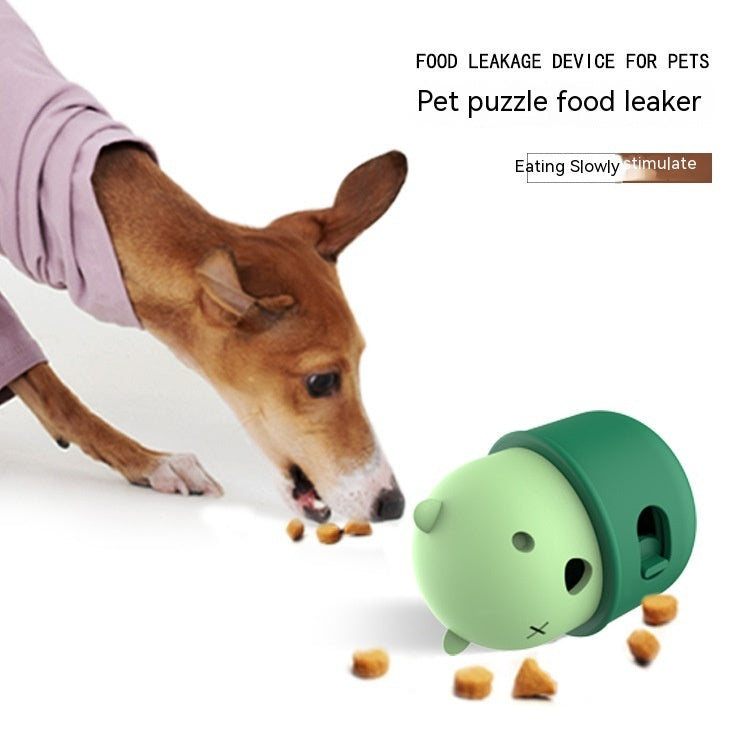 KFX-2889405 Adjustable Pet Food Leaker Ball for Dogs and Cats - Interactive Chew Toy Made from Durable Silicone