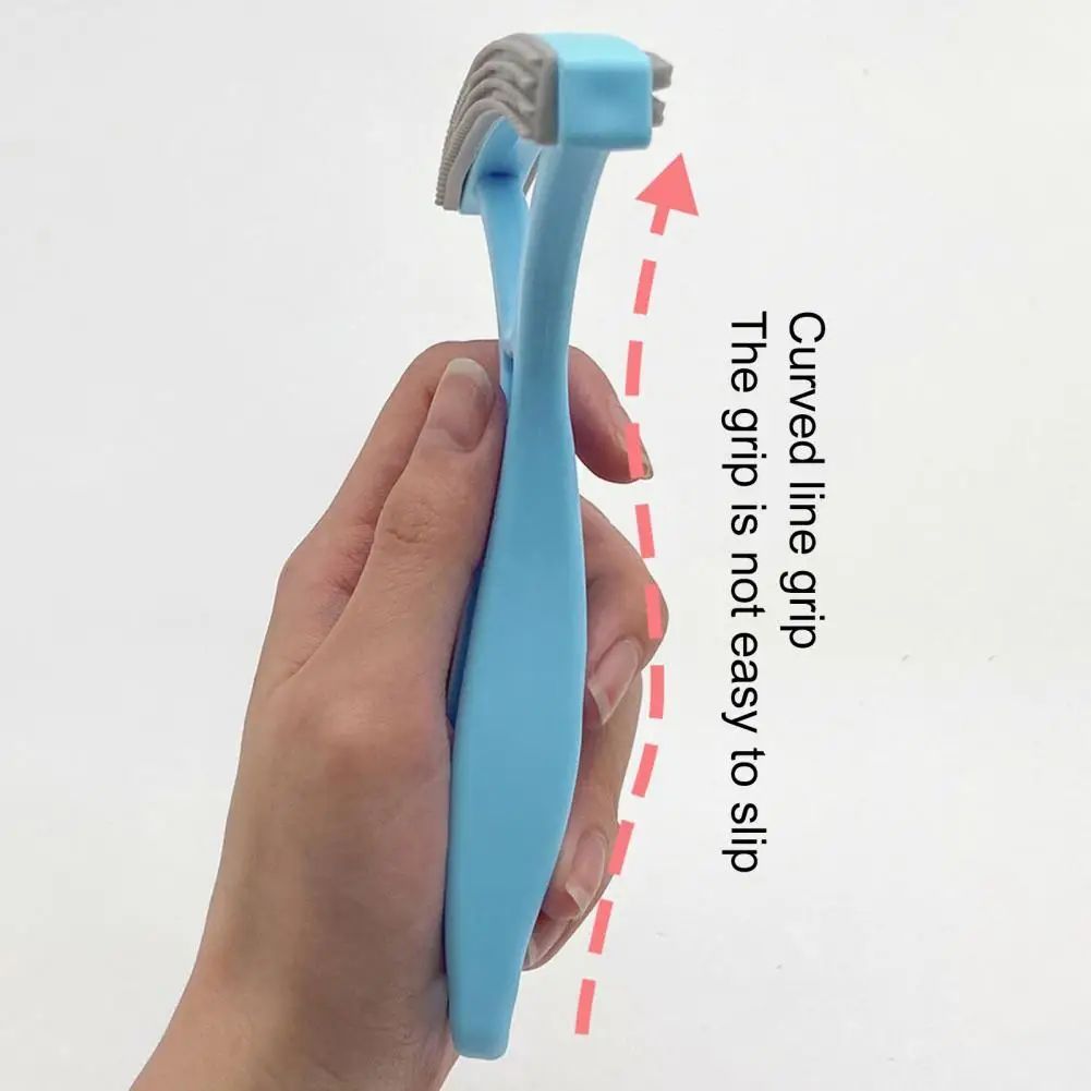 KFX-2890173 Double-Sided Pet Hair Remover with Curved Grip for Effective Home Use