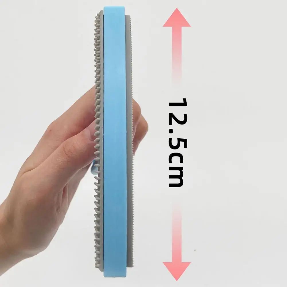 KFX-2890173 Double-Sided Pet Hair Remover with Curved Grip for Effective Home Use