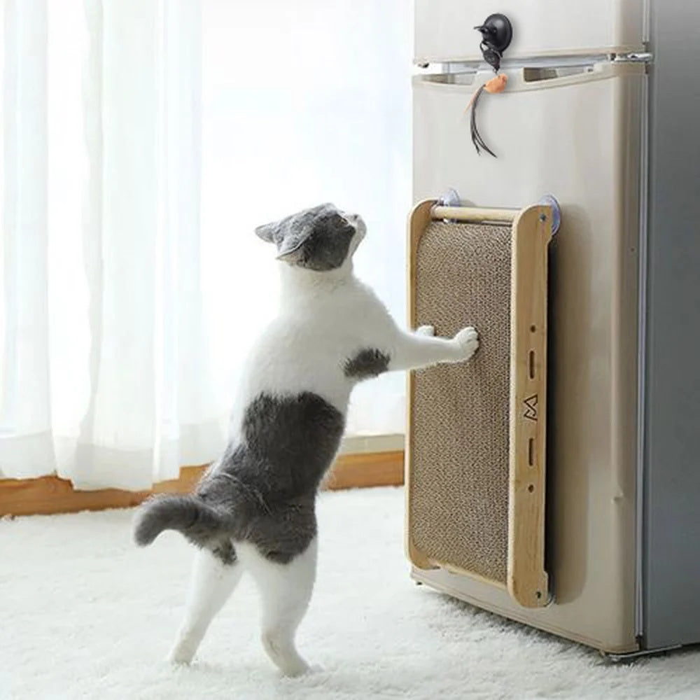 KFX-2891837 Interactive Automatic Lifting Cat Teaser Toy with Feather and Puzzle Design