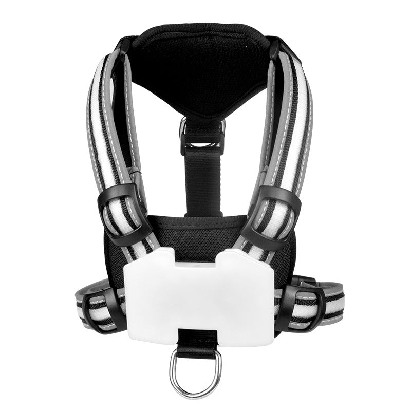 KFX-2893629 LED Night Dog Walking Vest with Multi-Color Transformation Straps