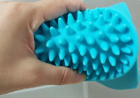 KFX-2894525 Sucker Slow Food Bowl - Blue Food Grade Silicone Eating Aid for Slow Feeding and Easy Bathing