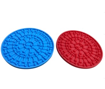 KFX-2894525 Sucker Slow Food Bowl - Blue Food Grade Silicone Eating Aid for Slow Feeding and Easy Bathing