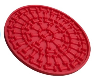KFX-2894525 Sucker Slow Food Bowl - Blue Food Grade Silicone Eating Aid for Slow Feeding and Easy Bathing
