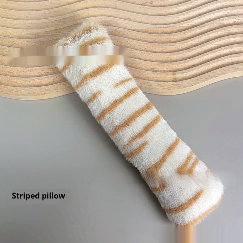 KFX-2895805 Colorful Stripe Plush Pet Pillows for Comfort and Playtime