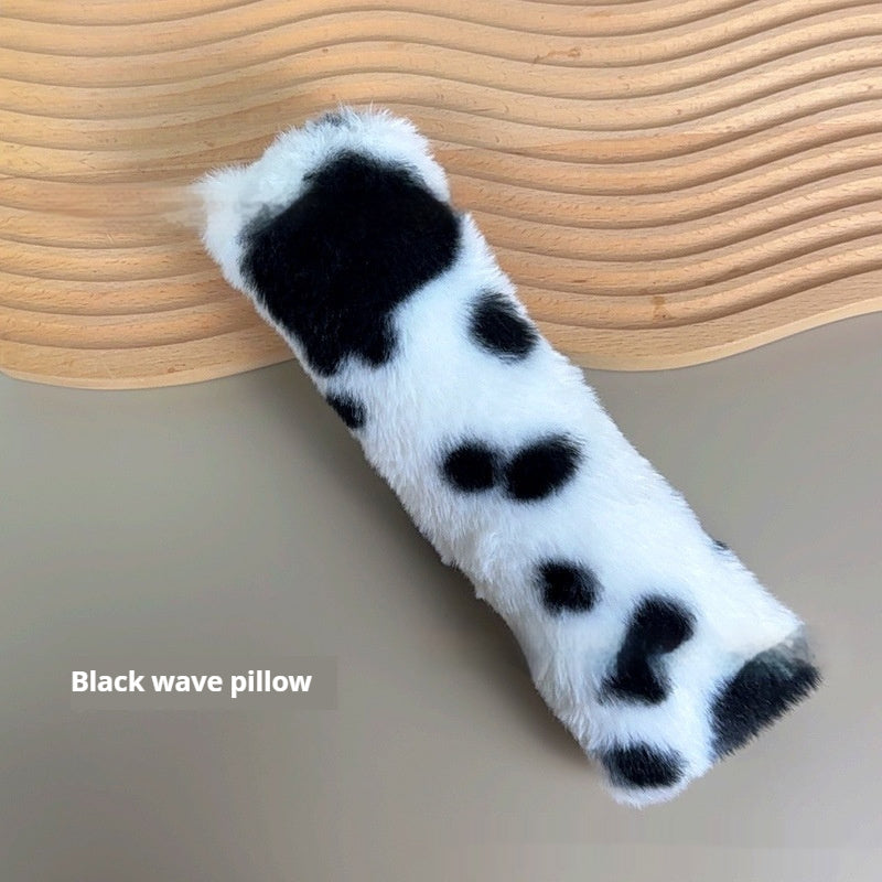 KFX-2895805 Colorful Stripe Plush Pet Pillows for Comfort and Playtime