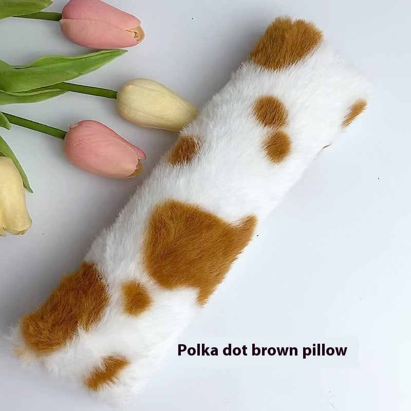 KFX-2895805 Colorful Stripe Plush Pet Pillows for Comfort and Playtime