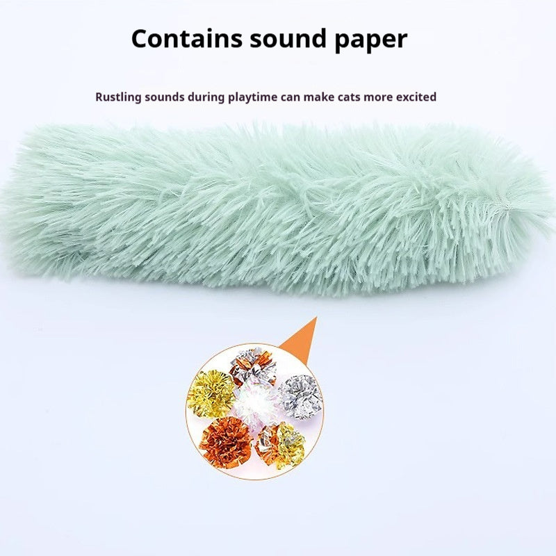 KFX-2895805 Colorful Stripe Plush Pet Pillows for Comfort and Playtime