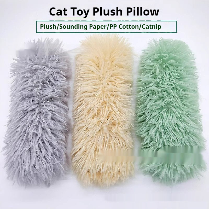 KFX-2895805 Colorful Stripe Plush Pet Pillows for Comfort and Playtime