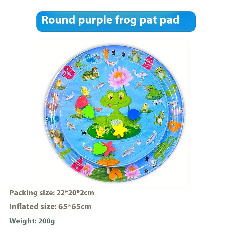 KFX-2900925 Large Inflatable Cartoon Water Cushion - Eco-Friendly PVC with Underwater Theme, Dolphin, Frog & Pirate Designs