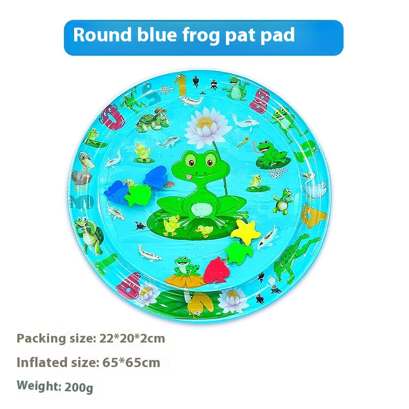 KFX-2900925 Large Inflatable Cartoon Water Cushion - Eco-Friendly PVC with Underwater Theme, Dolphin, Frog & Pirate Designs