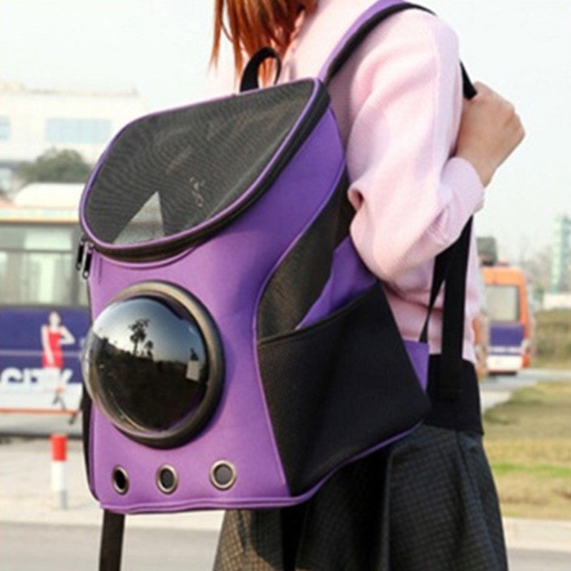 KFX-2902333 Pet Carrier Backpack for Dogs and Cats – Astronaut Capsule Design, Portable & Comfortable for Outdoor Adventures