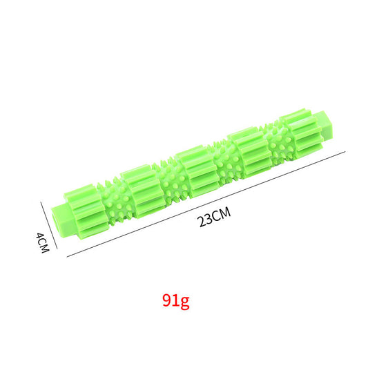 KFX-2903357 Durable Rubber Dog Chew Toy with Treat Dispenser and Squeaker for Aggressive Chewing and Teeth Cleaning