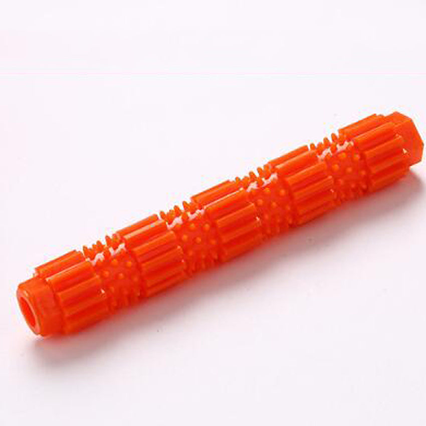 KFX-2903357 Durable Rubber Dog Chew Toy with Treat Dispenser and Squeaker for Aggressive Chewing and Teeth Cleaning