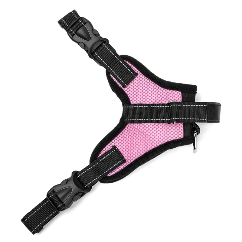 KFX-2905149 Mesh Dog Saddle Harness - Breathable Cloth Chest Strap for Small to Large Dogs in Multiple Colors