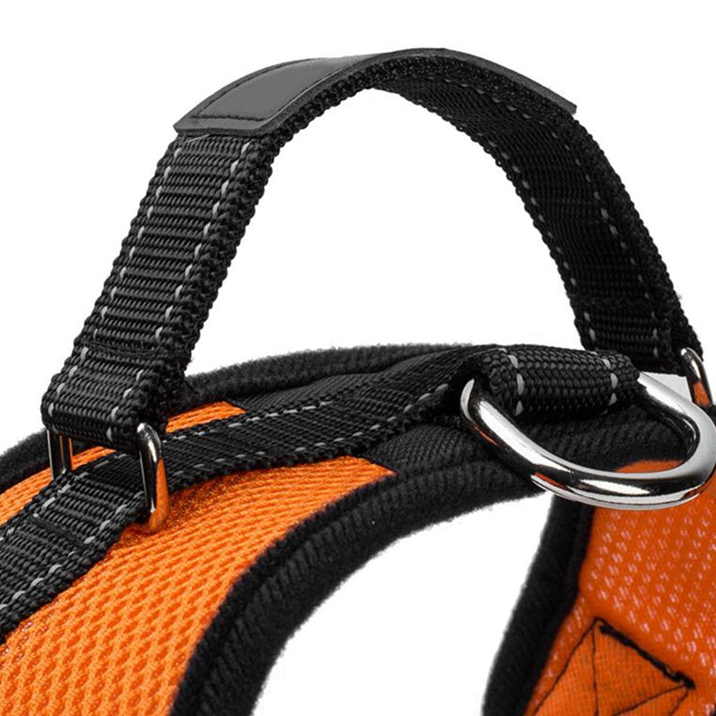 KFX-2905149 Mesh Dog Saddle Harness - Breathable Cloth Chest Strap for Small to Large Dogs in Multiple Colors