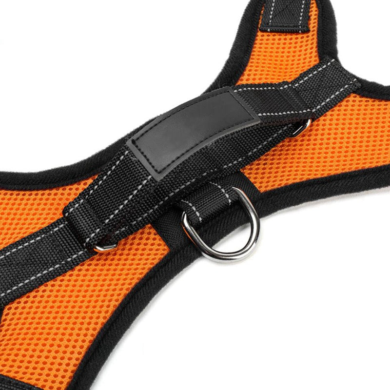KFX-2905149 Mesh Dog Saddle Harness - Breathable Cloth Chest Strap for Small to Large Dogs in Multiple Colors