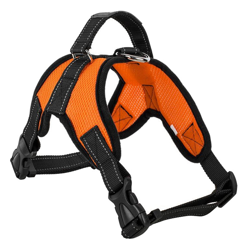 KFX-2905149 Mesh Dog Saddle Harness - Breathable Cloth Chest Strap for Small to Large Dogs in Multiple Colors