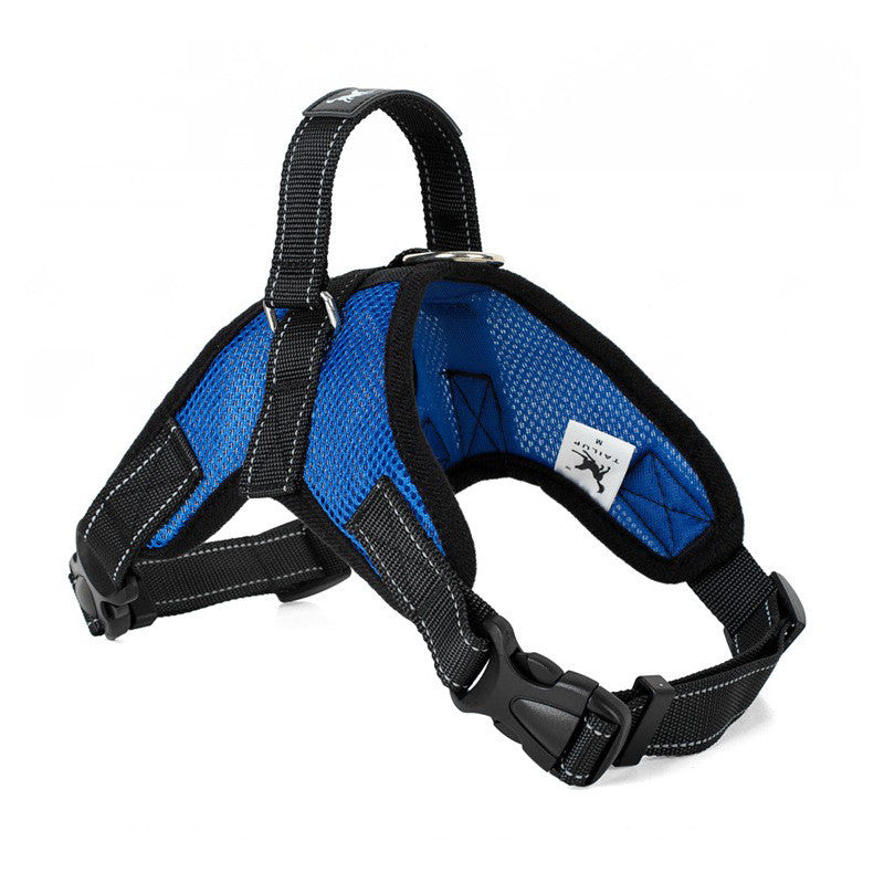 KFX-2905149 Mesh Dog Saddle Harness - Breathable Cloth Chest Strap for Small to Large Dogs in Multiple Colors
