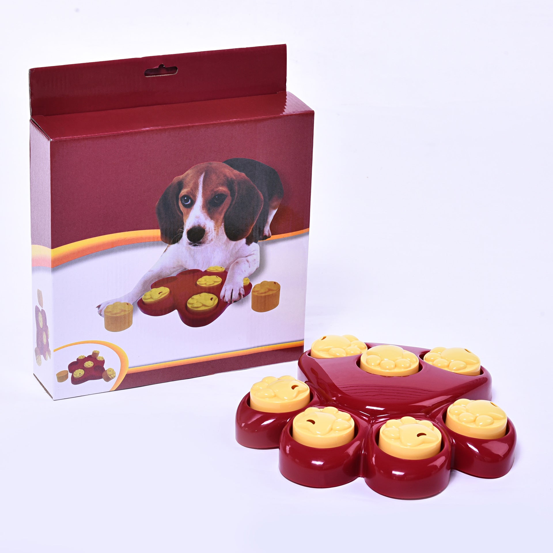 KFX-2906685 Pet Treasure Hunting Slow Feeding Box - Interactive Toy for Dogs to Enhance Smell and Problem-Solving Skills