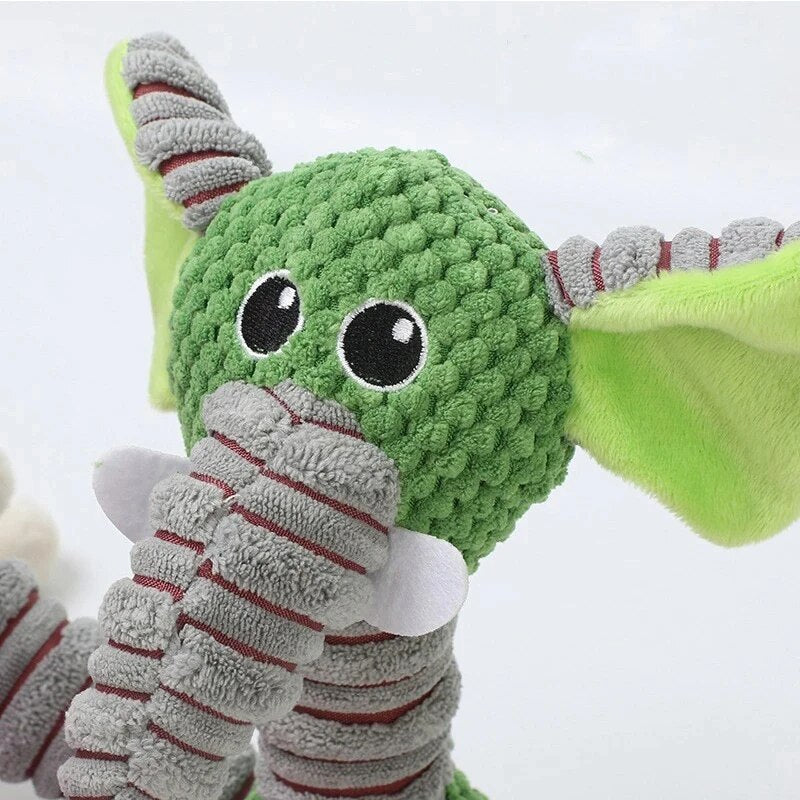 KFX-2907325 Elephant-Themed Interactive Pet Toy for Dogs and Cats – Self-Relieving, Bite-Resistant, and Vocalizing Fun