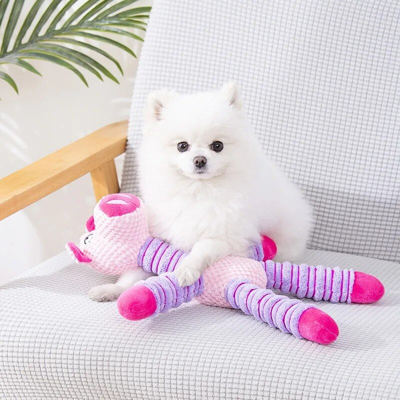KFX-2907325 Elephant-Themed Interactive Pet Toy for Dogs and Cats – Self-Relieving, Bite-Resistant, and Vocalizing Fun