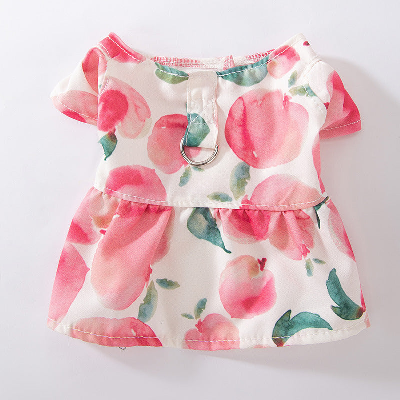 KFX-2908221 Princess Style Thin Breathable Skirt for Small Dogs - Satin Surface in Various Colors