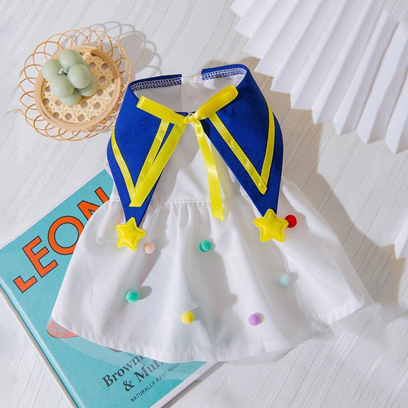 KFX-2908221 Princess Style Thin Breathable Skirt for Small Dogs - Satin Surface in Various Colors