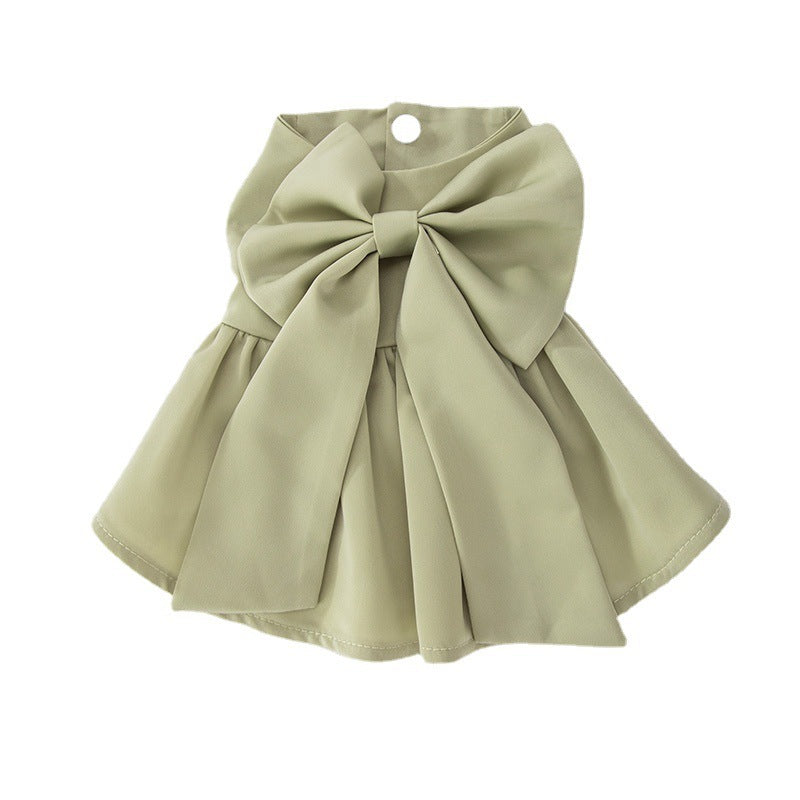 KFX-2908221 Princess Style Thin Breathable Skirt for Small Dogs - Satin Surface in Various Colors