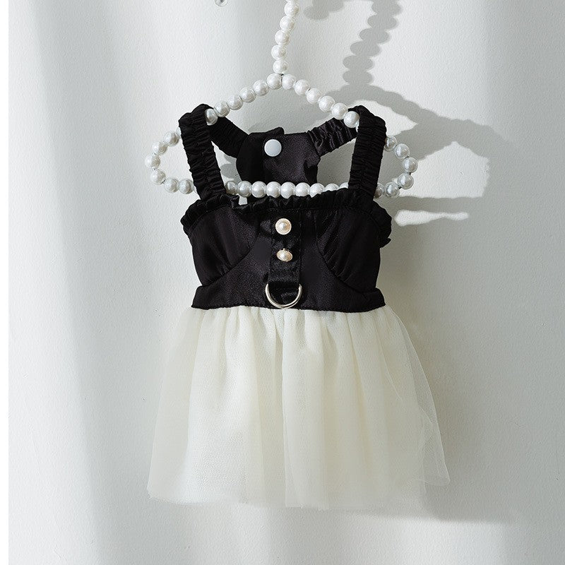 KFX-2908221 Princess Style Thin Breathable Skirt for Small Dogs - Satin Surface in Various Colors