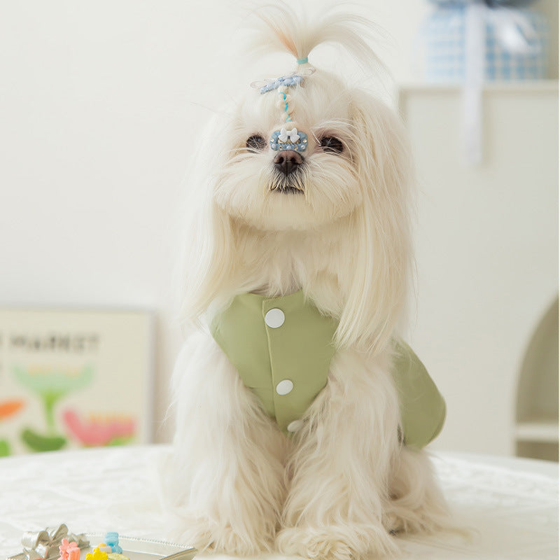 KFX-2908221 Princess Style Thin Breathable Skirt for Small Dogs - Satin Surface in Various Colors