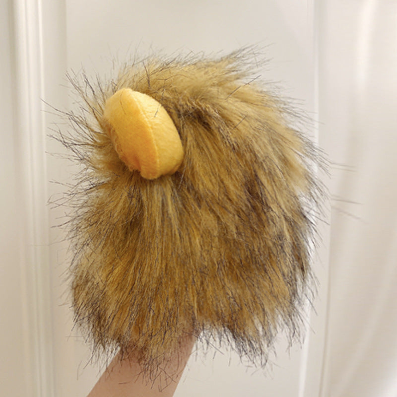 KFX-2910653 Cute Animal Headgear for Pets - Lion & Rabbit Designs in Various Sizes, Polyester Material