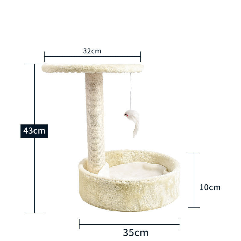 KFX-2914877 Cat Climbing Frame with Scratching Columns in Multiple Colors and Designs
