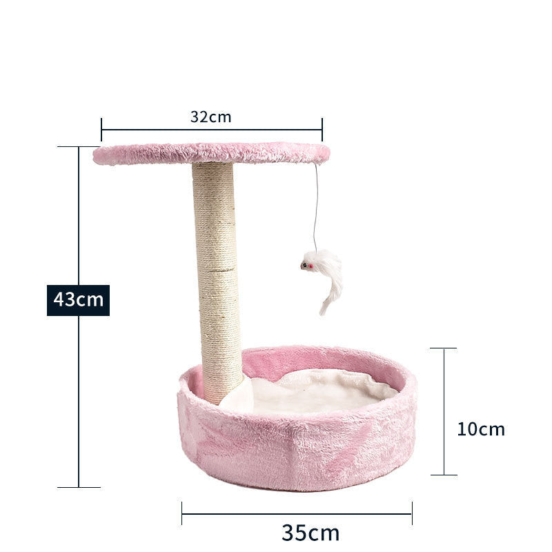 KFX-2914877 Cat Climbing Frame with Scratching Columns in Multiple Colors and Designs