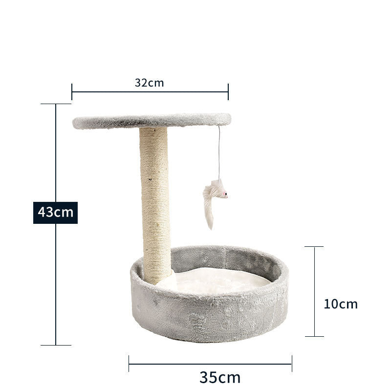 KFX-2914877 Cat Climbing Frame with Scratching Columns in Multiple Colors and Designs