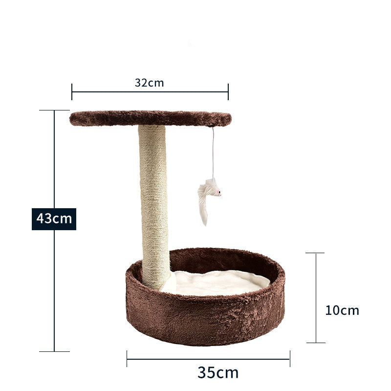 KFX-2914877 Cat Climbing Frame with Scratching Columns in Multiple Colors and Designs
