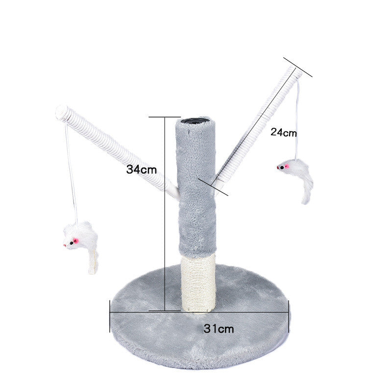 KFX-2914877 Cat Climbing Frame with Scratching Columns in Multiple Colors and Designs