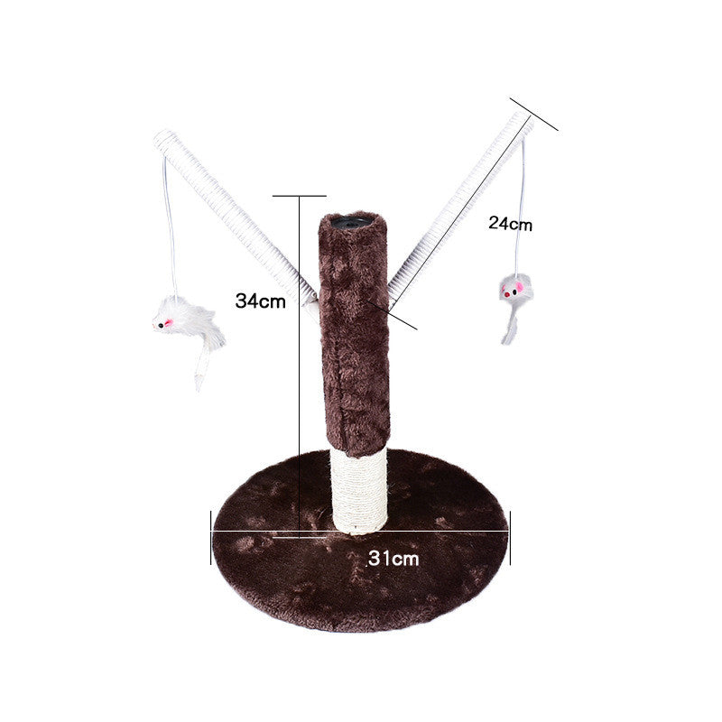 KFX-2914877 Cat Climbing Frame with Scratching Columns in Multiple Colors and Designs