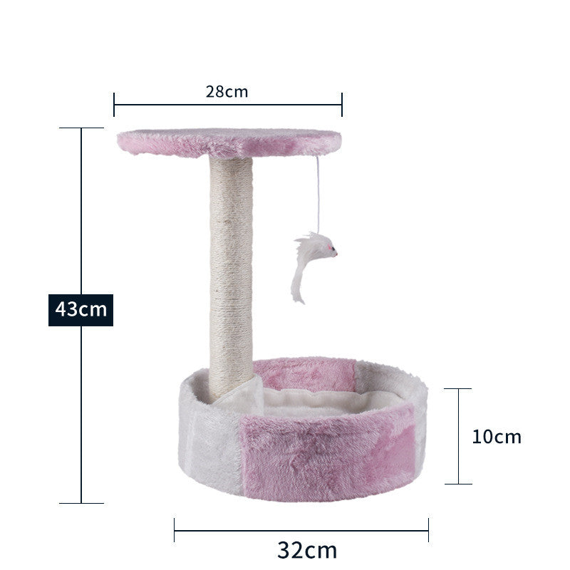 KFX-2914877 Cat Climbing Frame with Scratching Columns in Multiple Colors and Designs