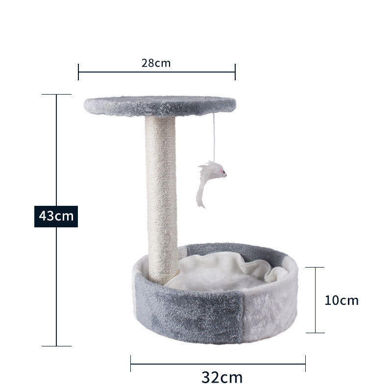 KFX-2914877 Cat Climbing Frame with Scratching Columns in Multiple Colors and Designs