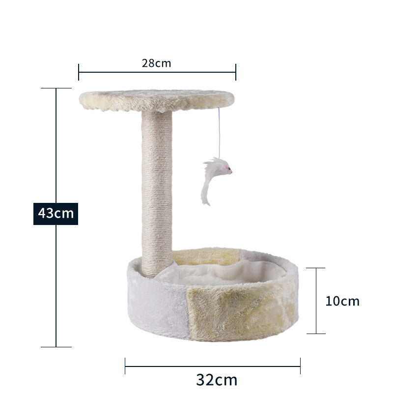 KFX-2914877 Cat Climbing Frame with Scratching Columns in Multiple Colors and Designs