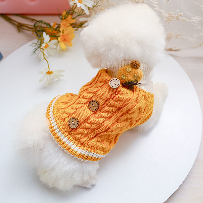 KFX-2915773 Cozy Wool Dog Sweater for Small to Extra-Large Breeds