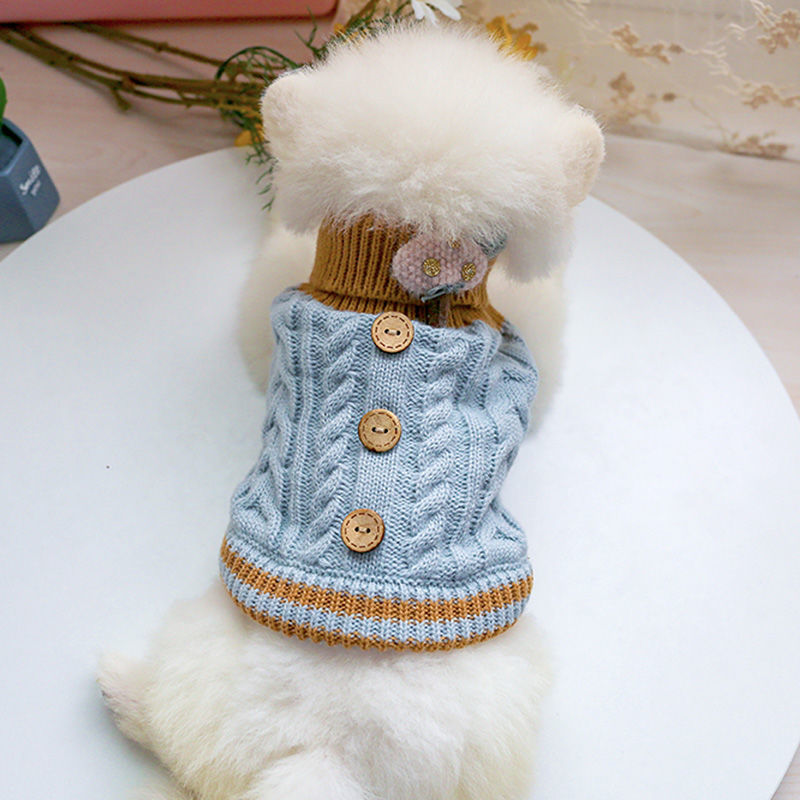 KFX-2915773 Cozy Wool Dog Sweater for Small to Extra-Large Breeds
