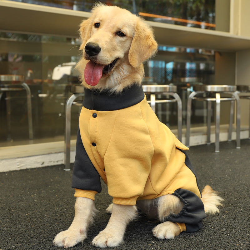 KFX-2916669 Cozy Blue Four-Legged Sweater for Large Dogs - Sizes 3XL to 7XL