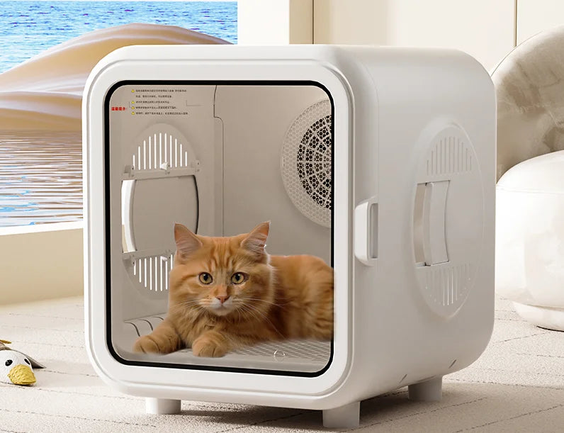 KFX-291667 Automatic Pet Hair Dryer Box with Speech Control and Temperature Control for Small Dogs and Cats