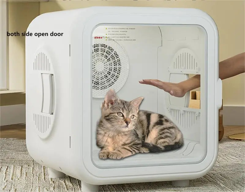 KFX-291667 Automatic Pet Hair Dryer Box with Speech Control and Temperature Control for Small Dogs and Cats
