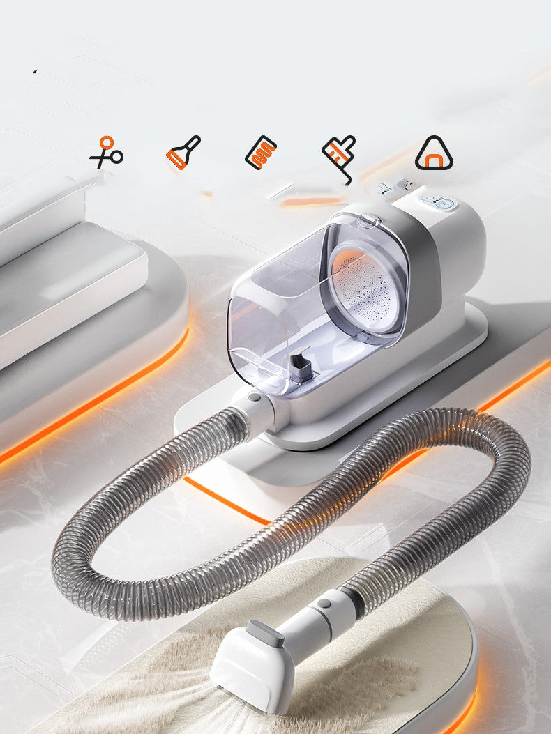KFX-2917181 Pet Multifunctional Electric Hair Aspirator with Rechargeable Shear - Complete Grooming Kit